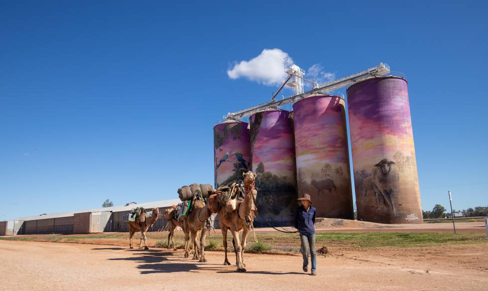 Caminando por Thallon, en el Estado australiano de Queensland.