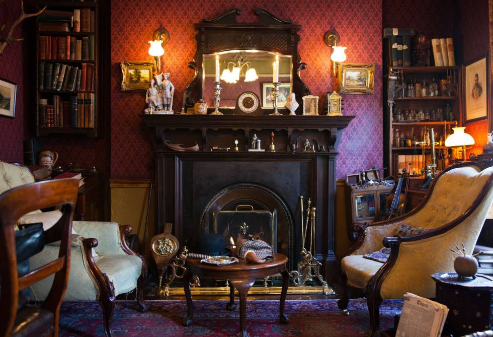 Una de las salas del Museo de Sherlock Holmes, en Baker Street (Londres).