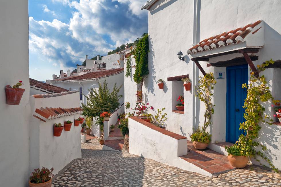 Calles de El Acebuchal, una minúscula aldea cerca de Frigiliana.