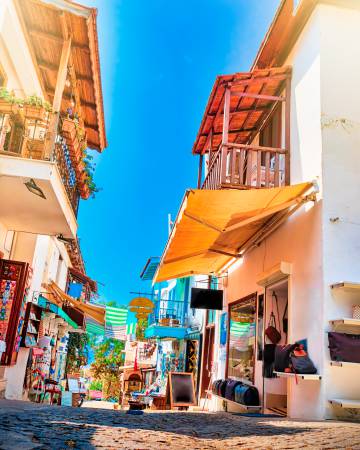 Una calle en la localidad turca de Kalkan.