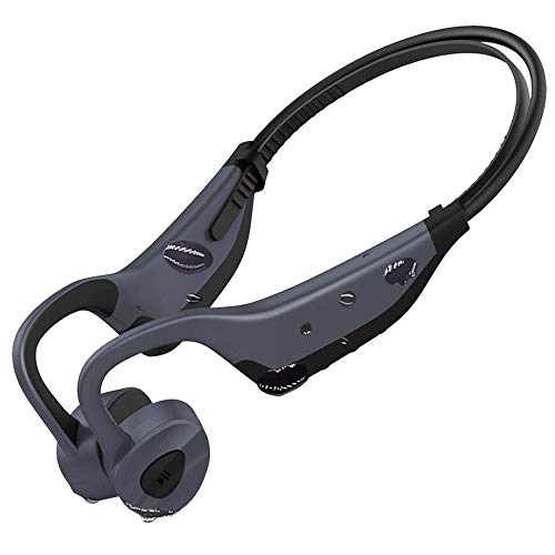 Aztine MP3 y Bluetooth 2 en 1 Auriculares de conducción ósea para natación, nivel IPX8 bajo el agua 3 metros a prueba de agua, 8 horas de juego con 16 GB de memoria