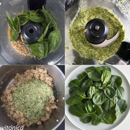 Ensalada Quinoa Pesto Pasos