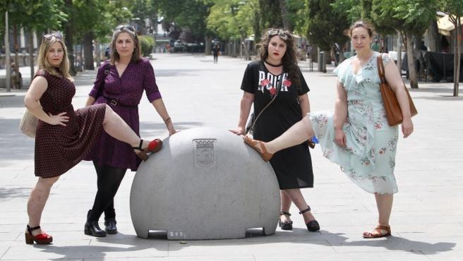 Marina, Carmen, Ana y Vivian, cuatro mujeres afectadas por lipedema.