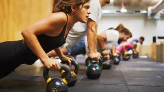 Entrenamiento en el gimnasio.