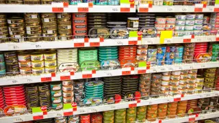 Latas de atún.